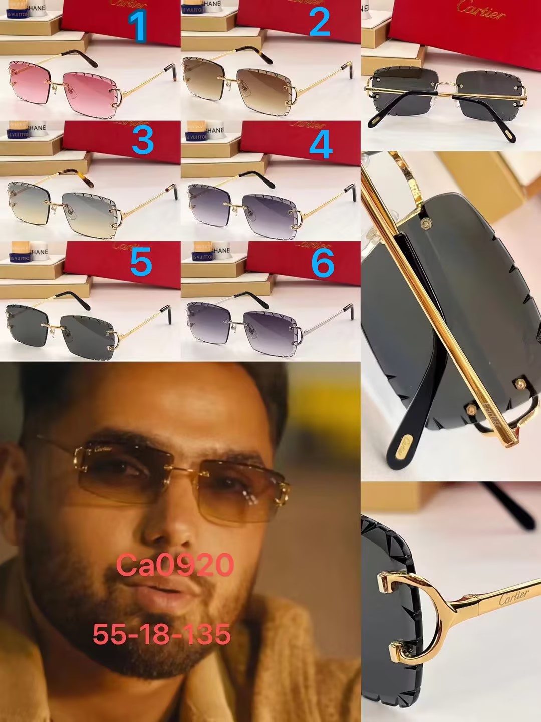 Cartier Sunglasses(AAAA)-1890
